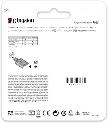 Kingston Technology Kingston SD Memory Card Reader USB 3.2/UHS-II Compatible MOBILELITE PLUS SD Reader MLP