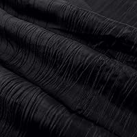Vista 9 de Efavormart - Perno de tela de tafetán arrugado de acordeón negro de 54 pulgadas x 10 yardas para decoración de bodas, fiestas de cumpleaños, bailes