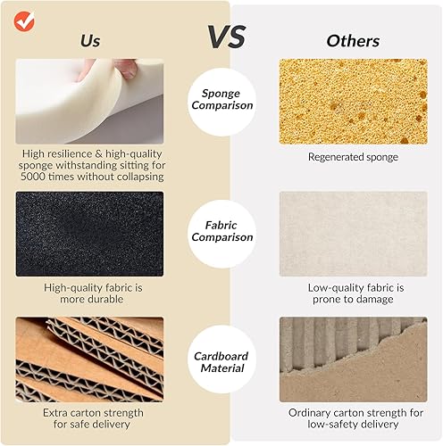 Miniatura 8 de TINA'S HOME Modernas sillas decorativas de terciopelo sin brazos, tapizado de tela con botones y patas de madera para sala de estar, cómodas sillas