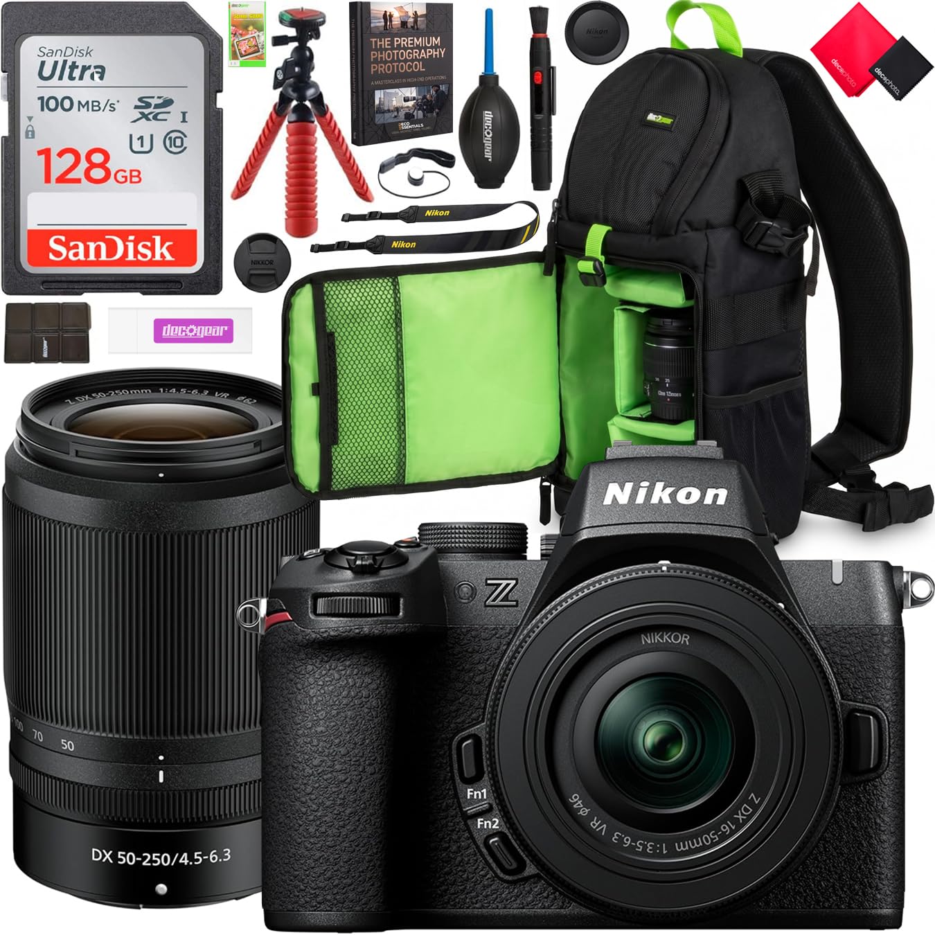 Amazon.com : Nikon Z50II Mirrorless Camera 4K DX Body with 2 Lens