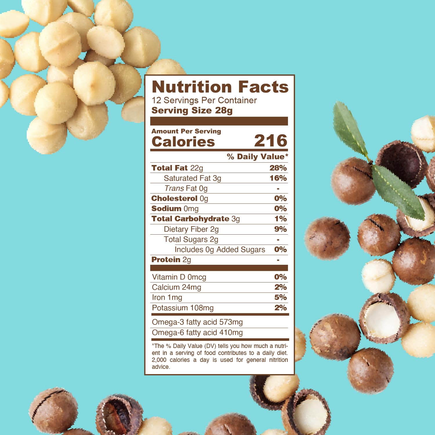 Tropical Crunch Unsalted Macadamia Nuts Snack Packs – Dry Roasted, 12 Individual 1oz Bags, Keto Low Carb, Low Sodium, Clean Natural Nut Snacks