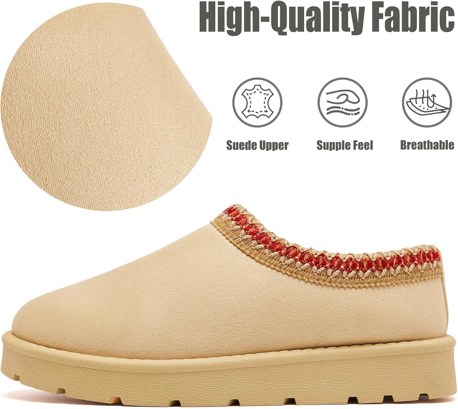 Women's Slippers Platform Mini Boots Anti-Slip Short Ankle Boot Faux Fur Sneakers Winter Cozy Warm House Shoes Indoor Outdoor - Image 5