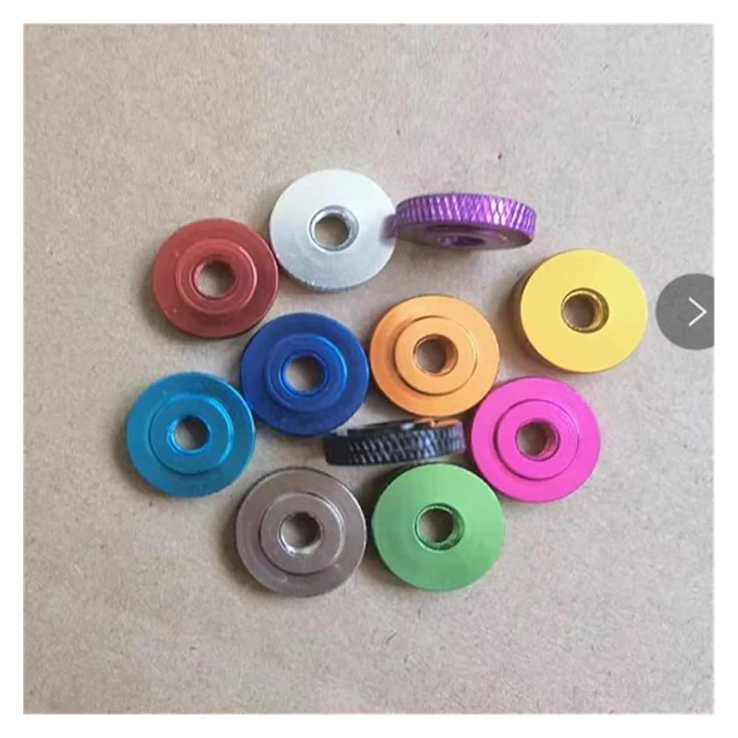 5-10PCS M3 M4 M5 M6 M8 Colourful Small Step Knurled Thumb Hand Nut Aluminum Alloy Multicolor(Pink,M5 10pcs)