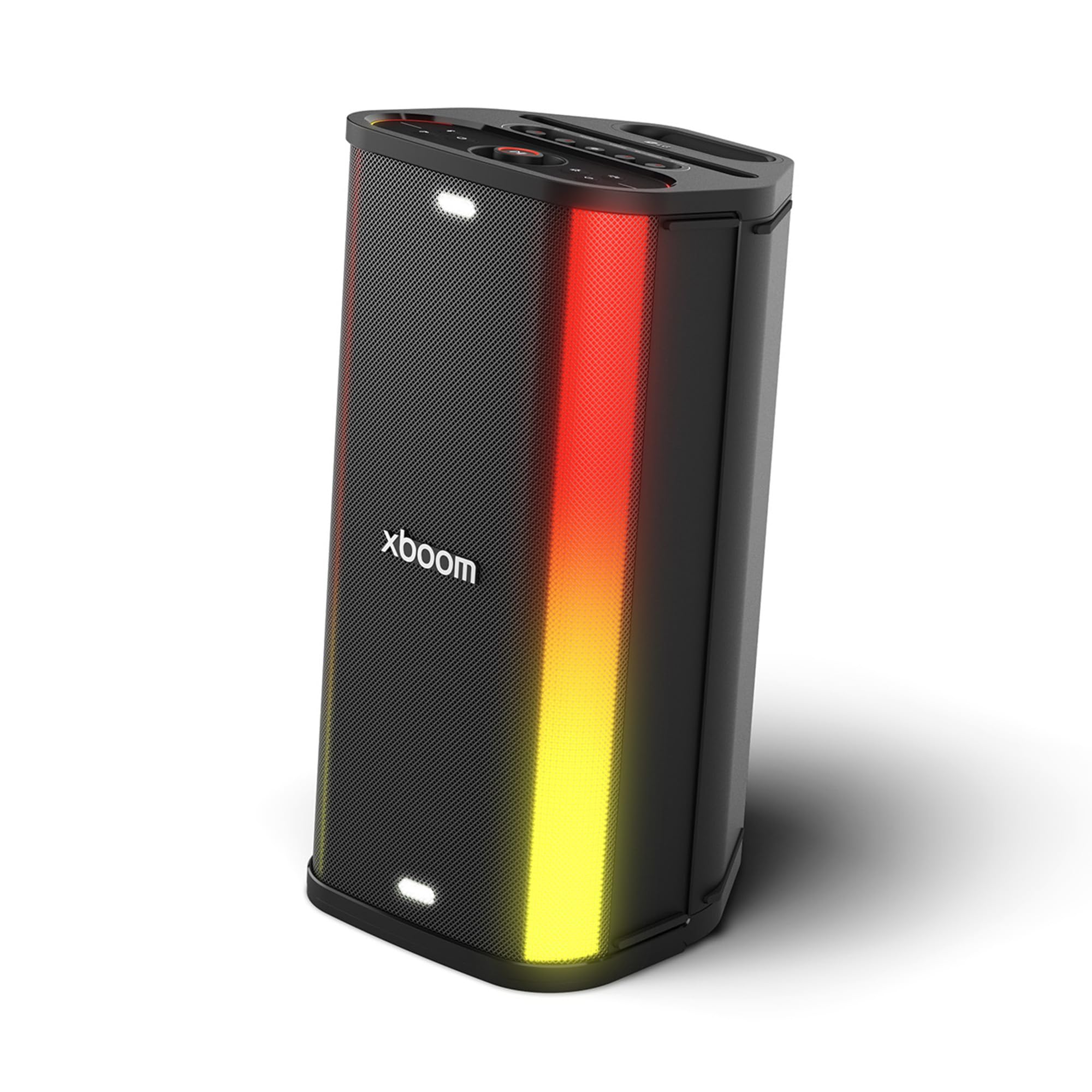 LG STAGE501 - Altavoz Xboom Stage 501, Gran Potencia, 220W, Portatil, para Fiestas, Karaoke, Luces LED, Efectos de DJ, Bluetooth, 25h Batería, Resistencia IPX4, Negro