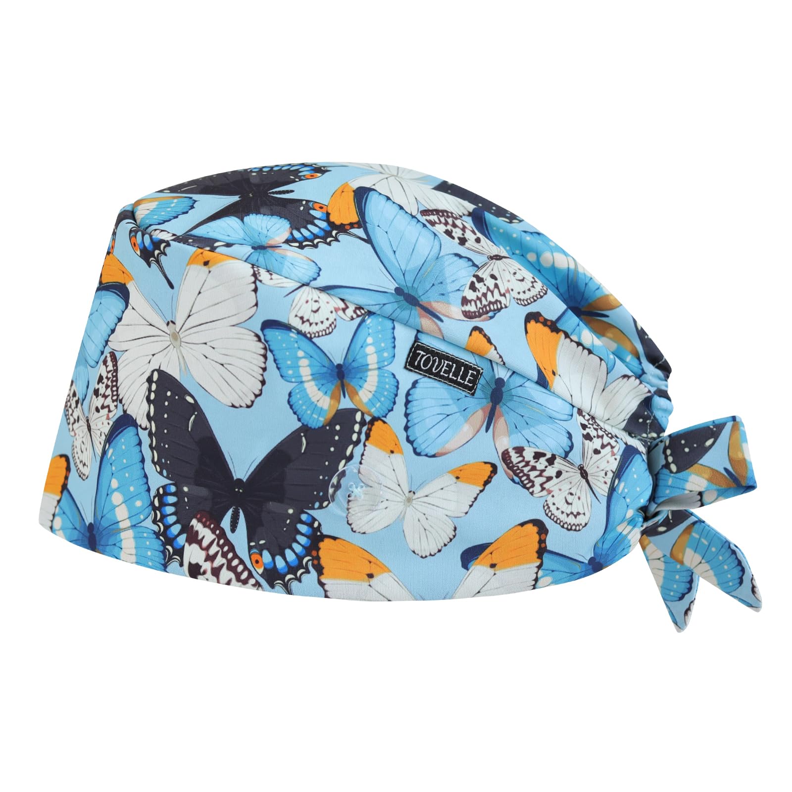 Scrub Caps for Women with Buttons, Classic Surgical Caps