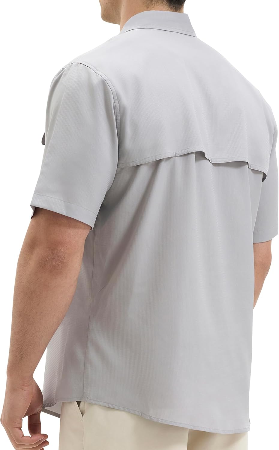 Mens Short Sleeve Sun UV Protection Shirt Cooling Quick Dry Fishing Shirts for Travel Outdoor Camping Hiking UPF 50+ - Image 2