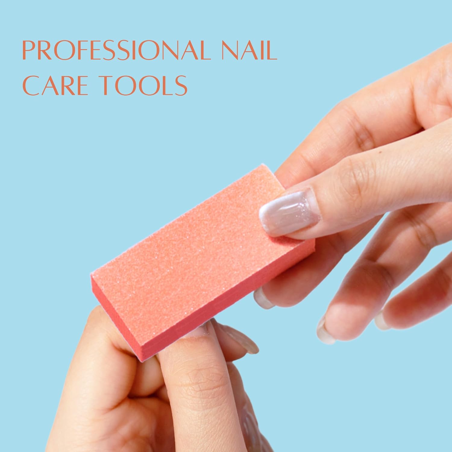 RED Nail Design Slim Disposable Nail Buffers - 1000 PCS, 100/120 Grit Single-Use Nail Buffing Blocks for Natural & Acrylic Nails - Precision Buffers for Manicure & Pedicure - Ideal for Salons & Home