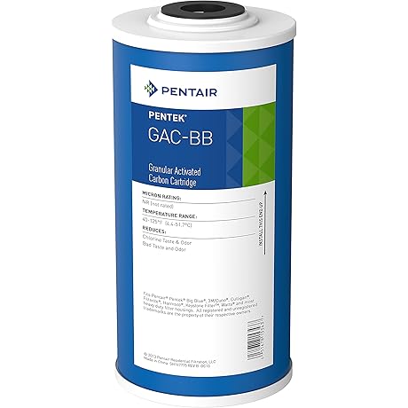 Pentair Pentek Big Blue Filter: 10-Inch Whole House Heavy-Duty Water Filtration Solution