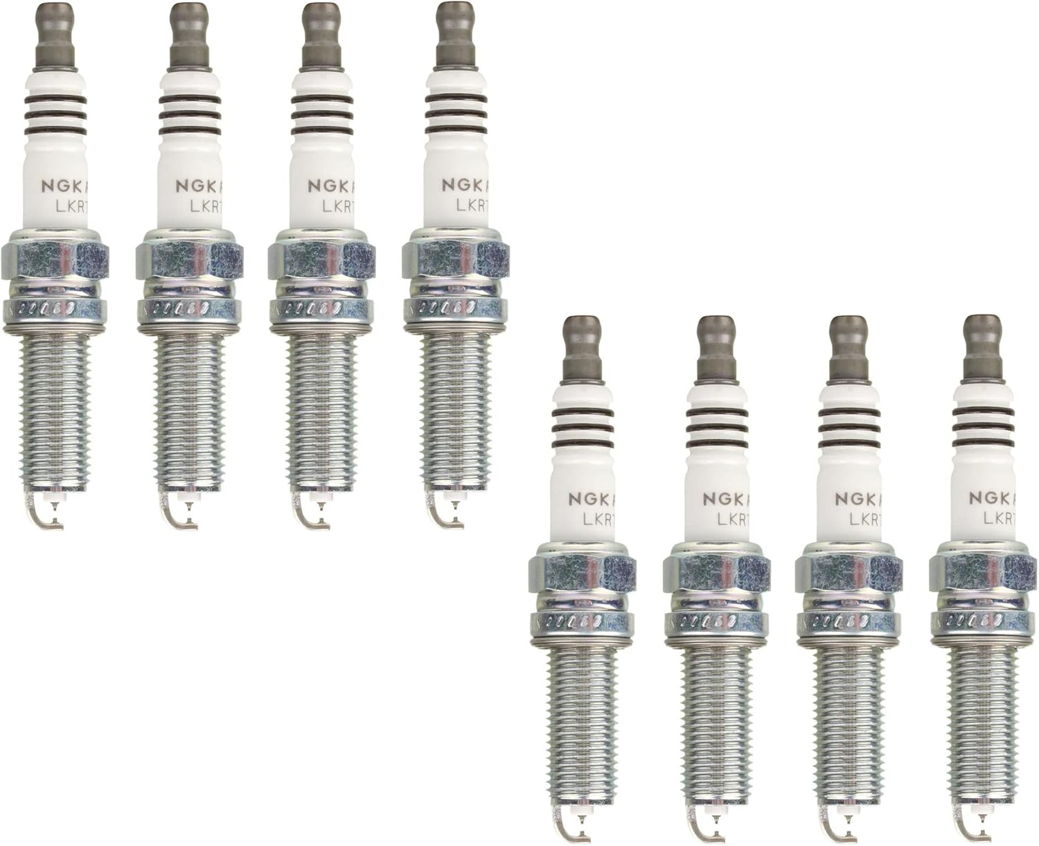 NGK Set of 8 Ruthenium HX Spark Plugs Gap 0.044" For Hyundai Kia 5.0L V8