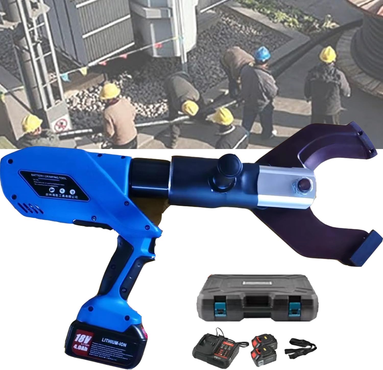 Hydraulic Bolt Cutters 3 Different Models,With Oled Intelligent Digital Display and 2 4.30ah Battery,Maximum Cutting Force 150kn/180kn/250kn,120C