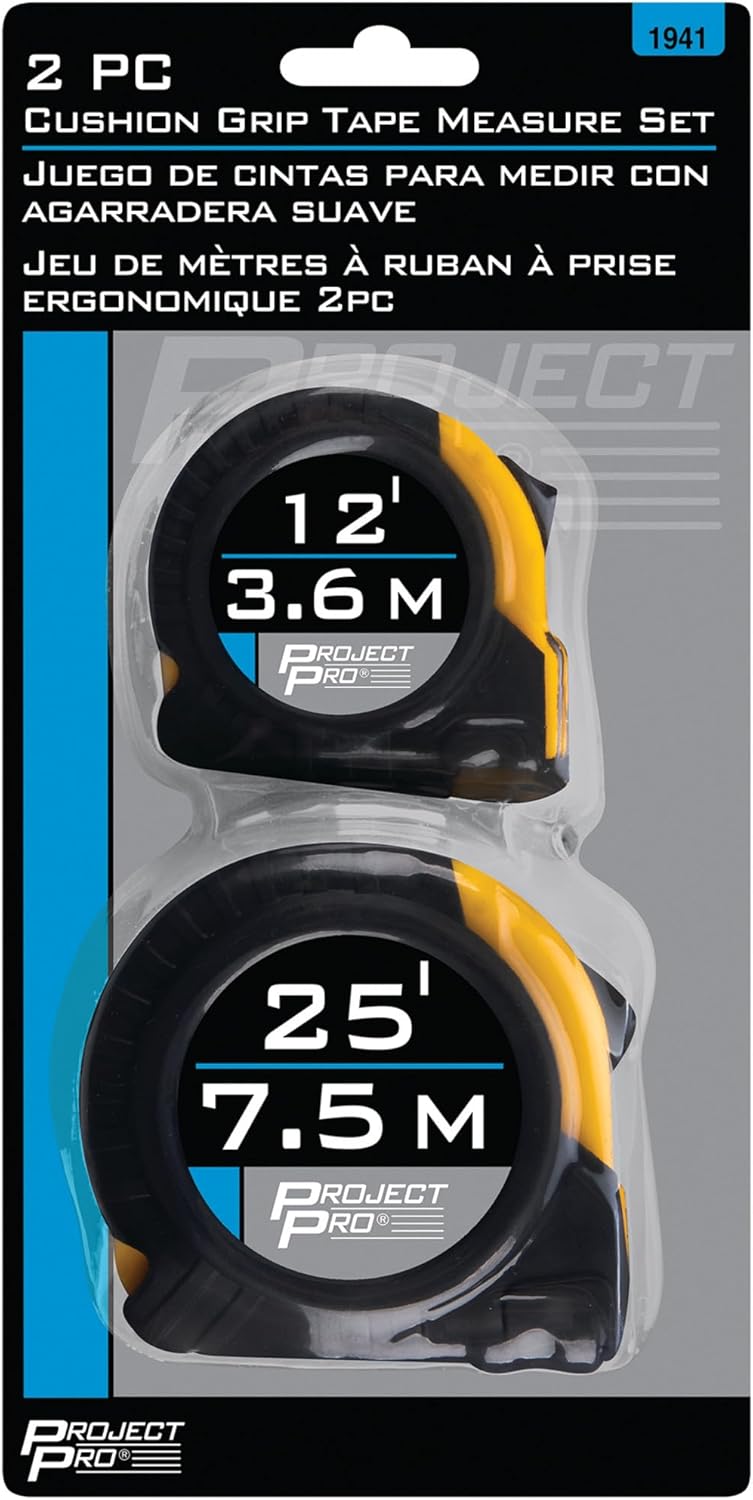 Performance Tool 1941 Performance Tool Cushion Grip Tape Measure Set, 2-Piece