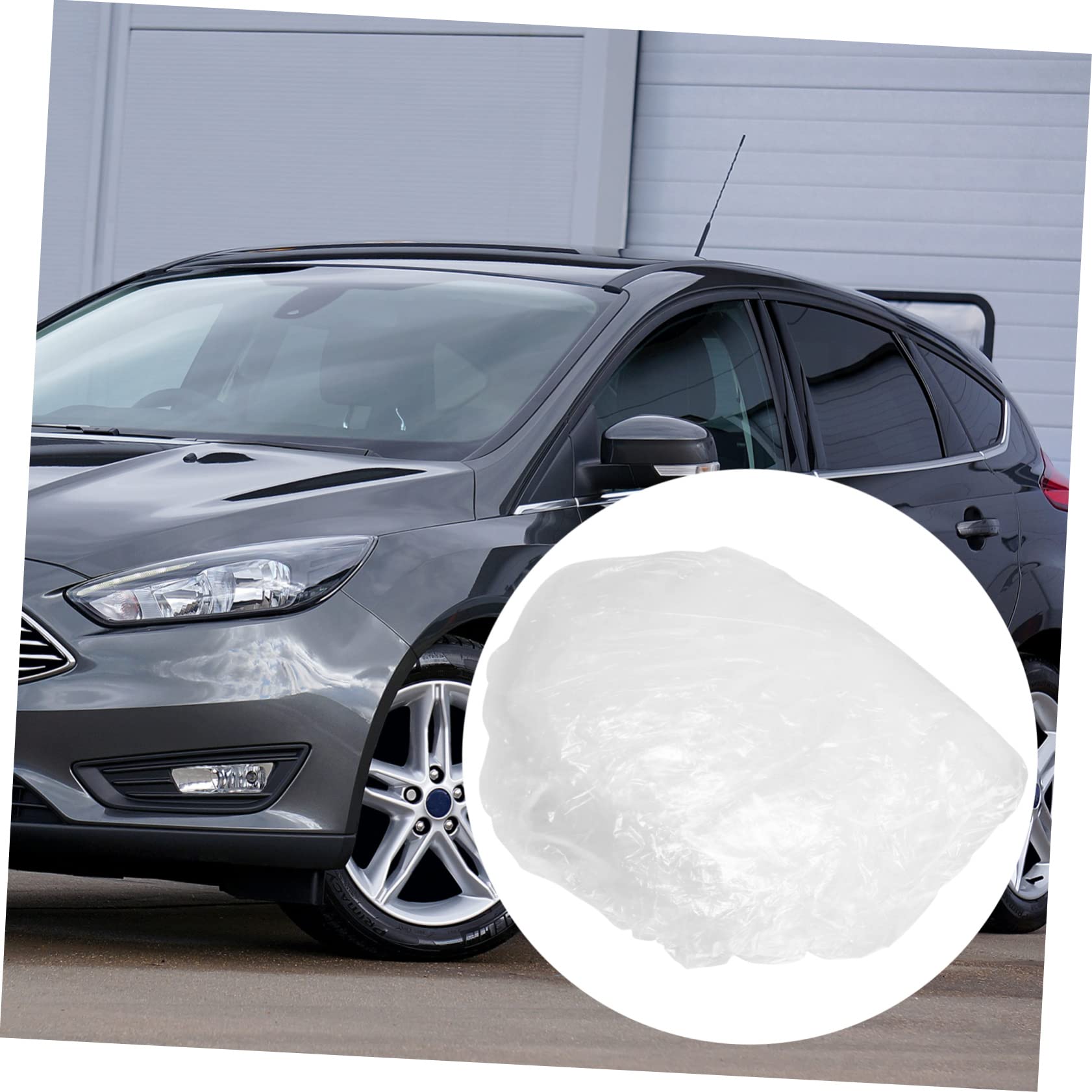 OUNONA Car Jacket Plastic Car Cover for SUV Truck Rainproof Dustproof Scratch Resistant Easy to Replace — view 7