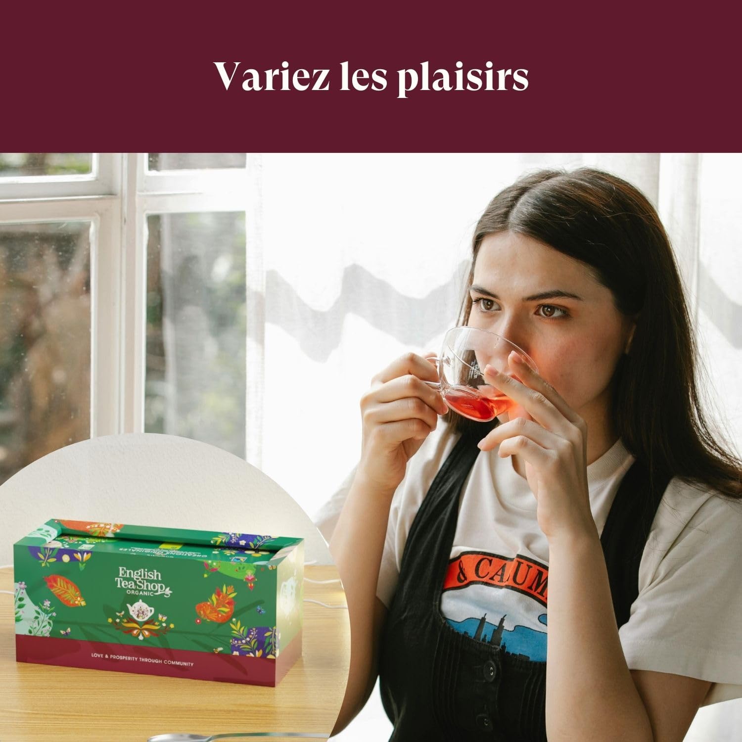 English Tea Shop – Coffret thés bio Créations Originales – 5 recettes exotiques dans une boîte de 40 sachets – Coffret cadeau à offrir