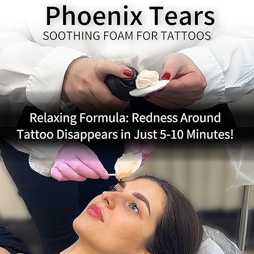 Miniatura 4 de Phoenix Tears Tattoo Balm Aftercare, crema de espuma curativa de la piel, mejora del color del tatuaje, cuidado posterior del tatuaje, cuidado