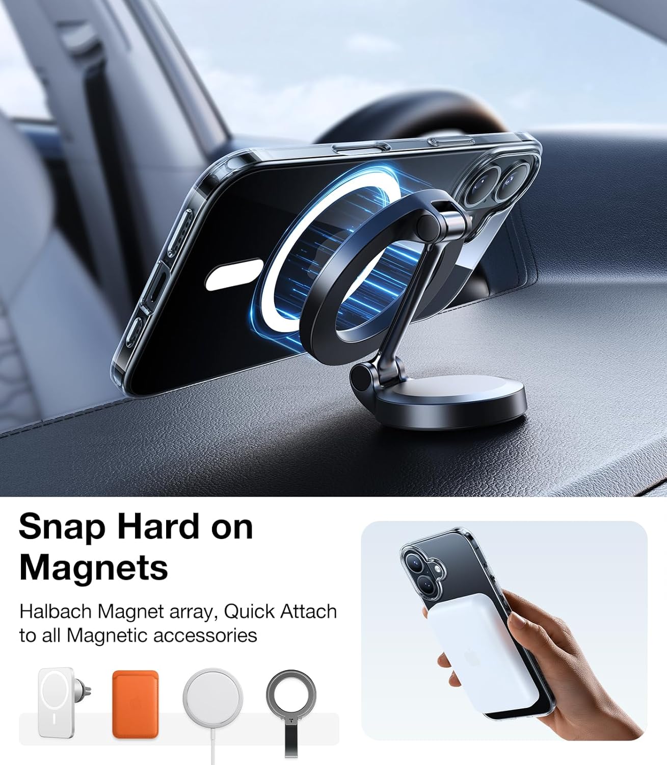 TORRAS Magnetic Slim-Fit for iPhone 16 Case 6.1 inch, Ultra-Thin 16 Phone Case Compatible with MagSafe Phone 16 Case, Light Anti-Scratch Matte Hard PC Bayer OriginFit, Clear - Image 5