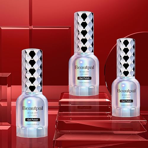 Miniatura 6 de BEAUTPAL - Esmalte de uñas de gel para uñas, 1 unidad de 0.5 onzas líquidas, color rojo burdeos, esmalte de uñas en gel que se absorbe con luz UV