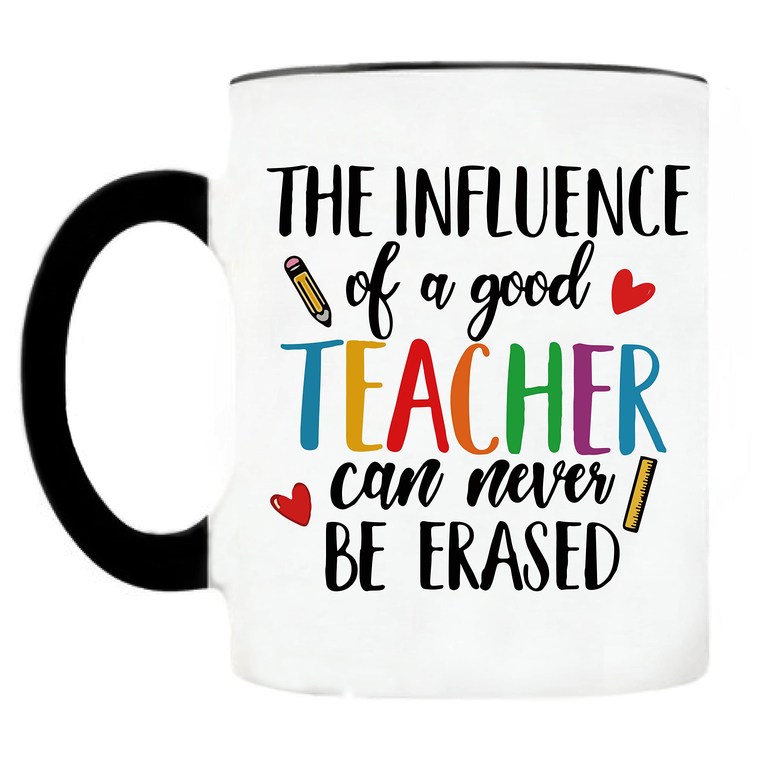 Teacher's Day Magic Mug for Best Teacher Ever - Birthday Gifts from Students Children - Gifts for Teacher- Ceramic Mug - Black Handle, 11oz (Design 10)