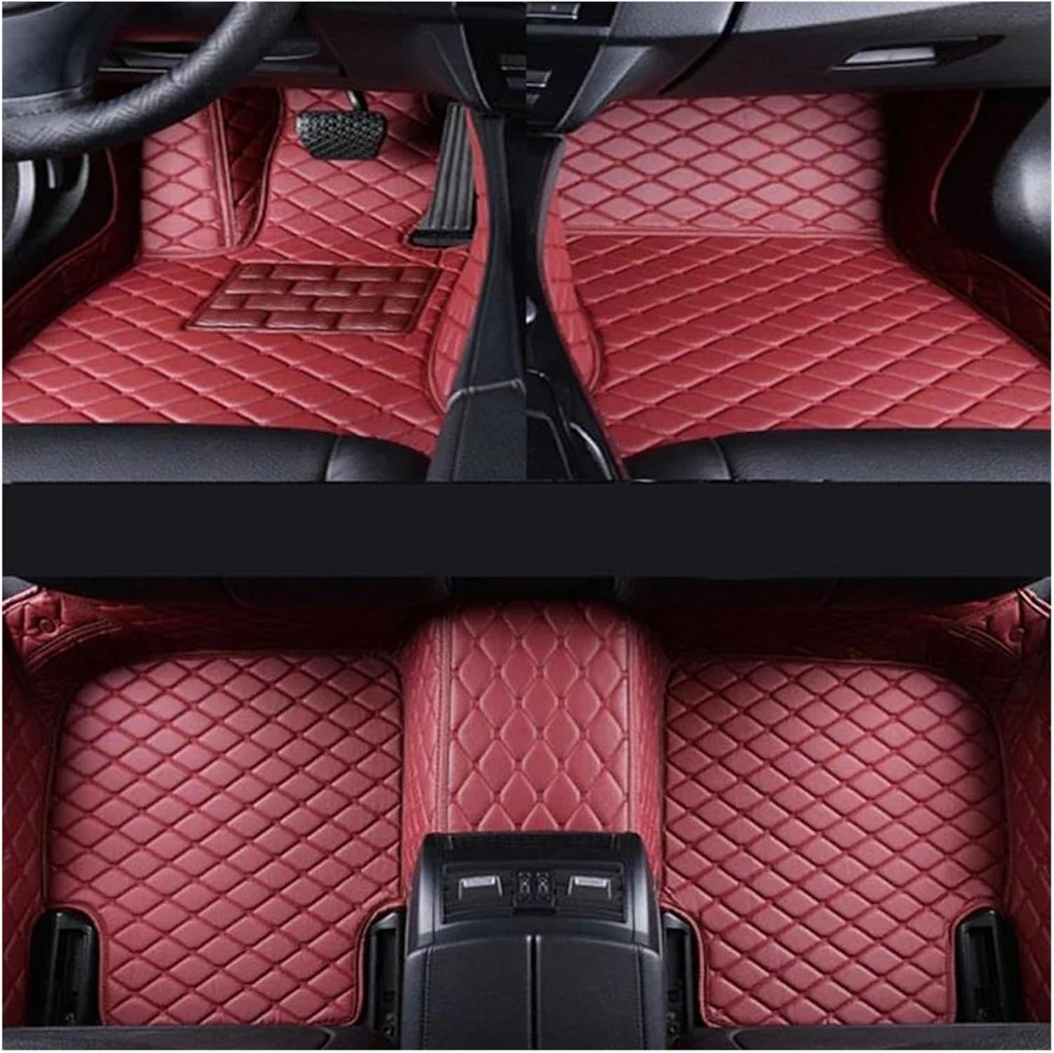 for Mercedes for Benz GLC Class X253 SUV 2016-2022 Car Floor Mats Trunk Mat Foot Pads Carpet(Coffee Trunk)