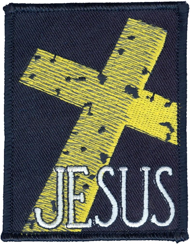TM Bishop - Jesus Stone Cross - Embroidered Patch