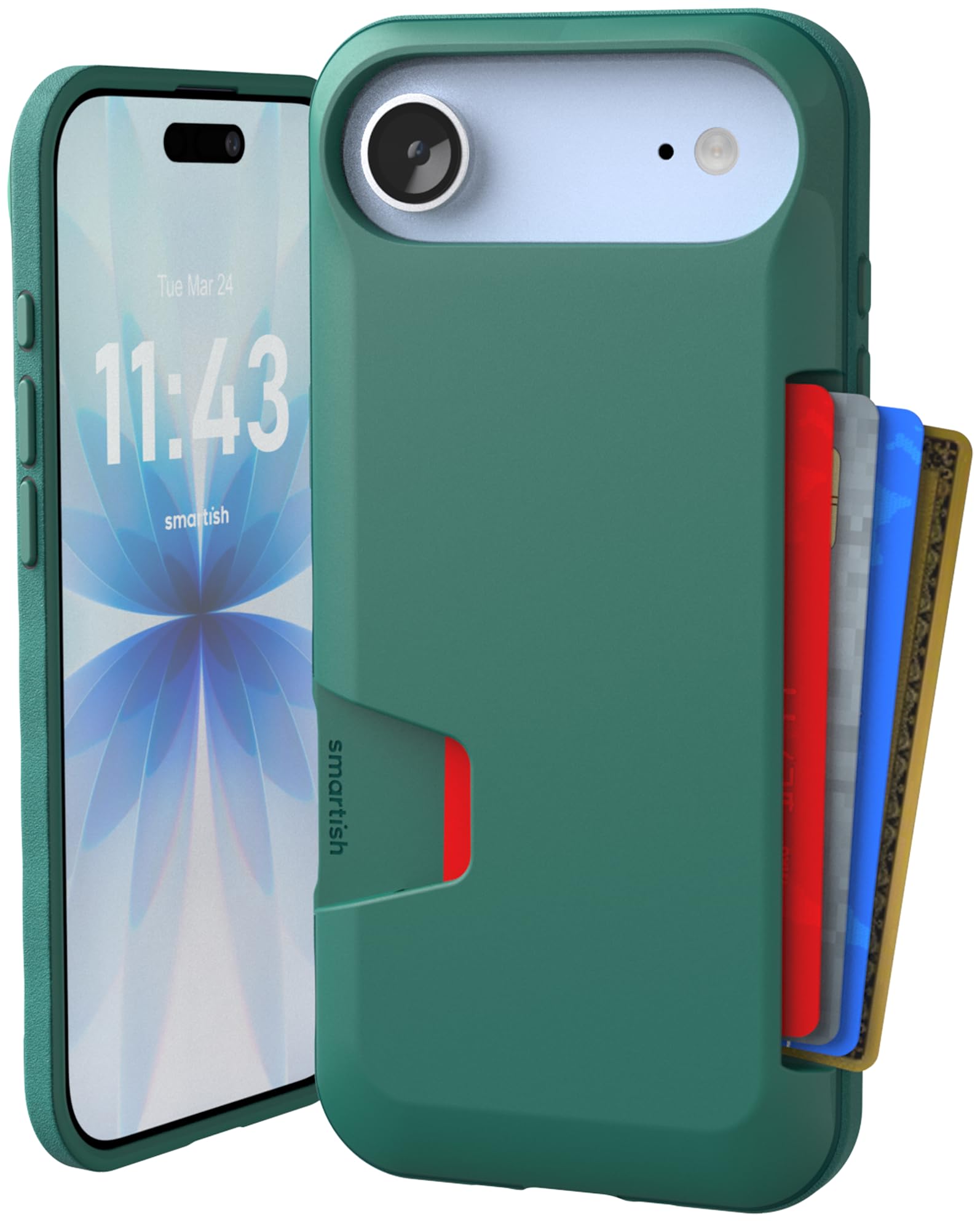 Smartish® iPhone Air Wallet Case - Wallet Slayer Vol. 1 [Slim + Protective] Credit Card Holder - Drop Tested Hidden Credit Card Slot Cover for Apple iPhone Air - So Jaded
