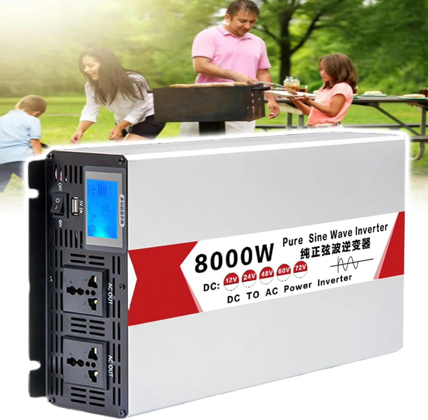 Onduleur onde pure sinus 8000W pour panne électricité maison