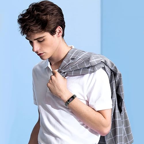 Miniatura 6 de Paquete de 3 correas de nailon ajustables Solo Loop compatibles con Fitbit LuxeLuxe edición especial, transpirable, cómoda, elástica, deportiva,