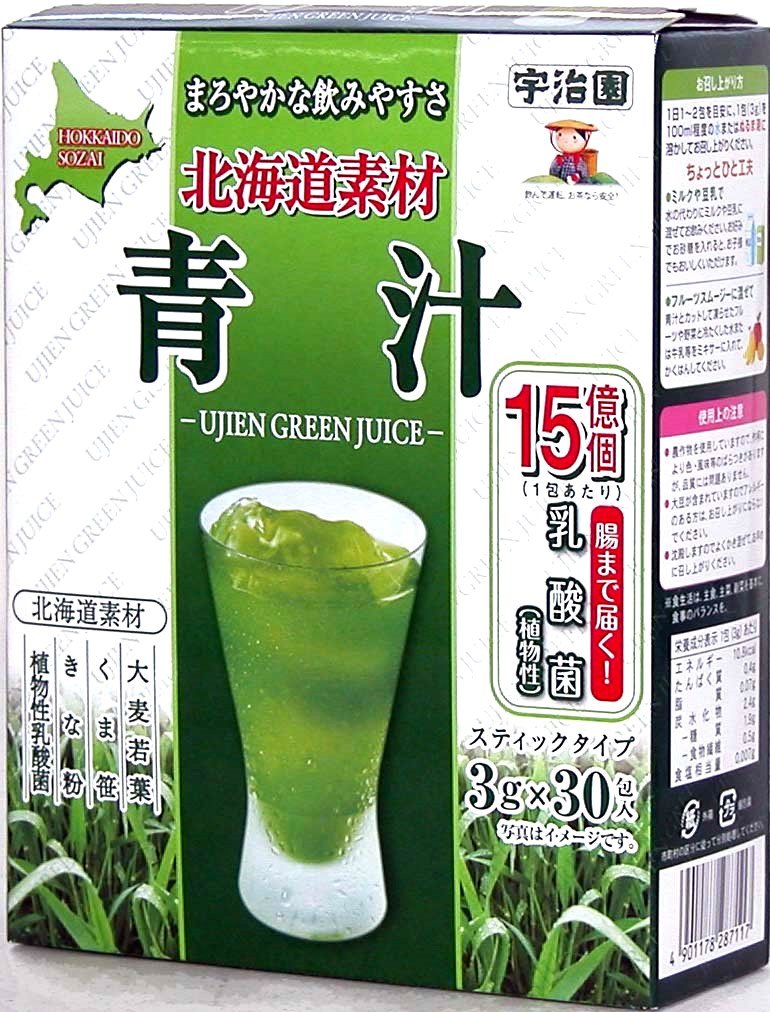 Amazon.co.jp: 宇治園 北海道素材にこだわった(青汁スティック(3g×30P