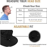Vista 39 de GearTOP Safari Sun Hat for Men and Sun Hats for Women UV Protection UPF 50+ Hiking, Gardening, Fishing
