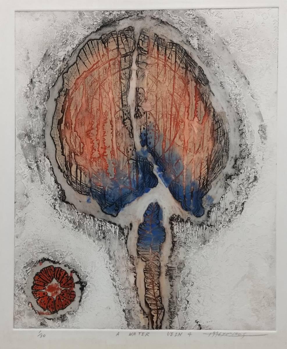 Amazon.co.jp: 鈴木頼子 『A WATER VEIN 4』 水脈 銅版 1996年制作