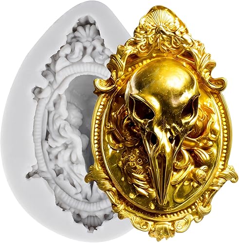 Miniatura 25 de Molde de silicona con calavera de Halloween, moldes de chocolate para decoración de pasteles, decoración de cupcakes, pasta de goma de arcilla de