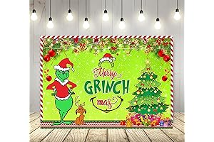 Vibrant Green Christmas Backdrop: Capture Festive Grinchy Cheer