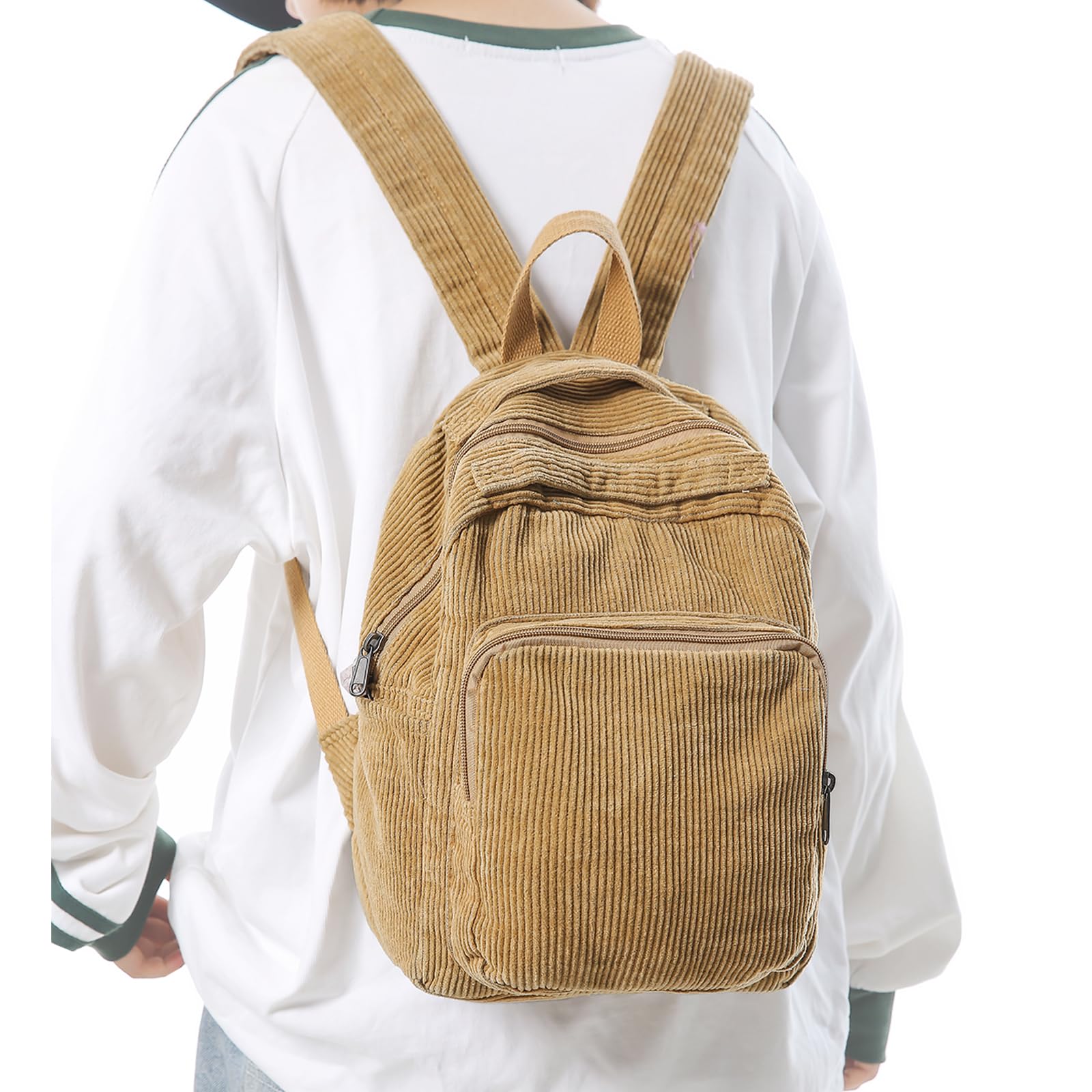 femmes petite toile/cordury sac à dos, sac à dos de Ville, sac à dos scolaire, voyage, travail, femme, fille, adolescent, unisexe, petite taille