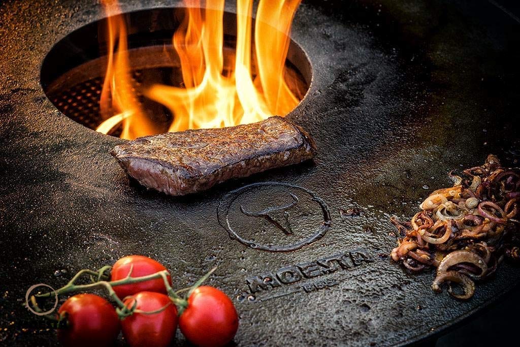 MOESTA-BBQ 10656 Plaque de Cuisson pour Barbecue en Fonte Plancha 6 mm