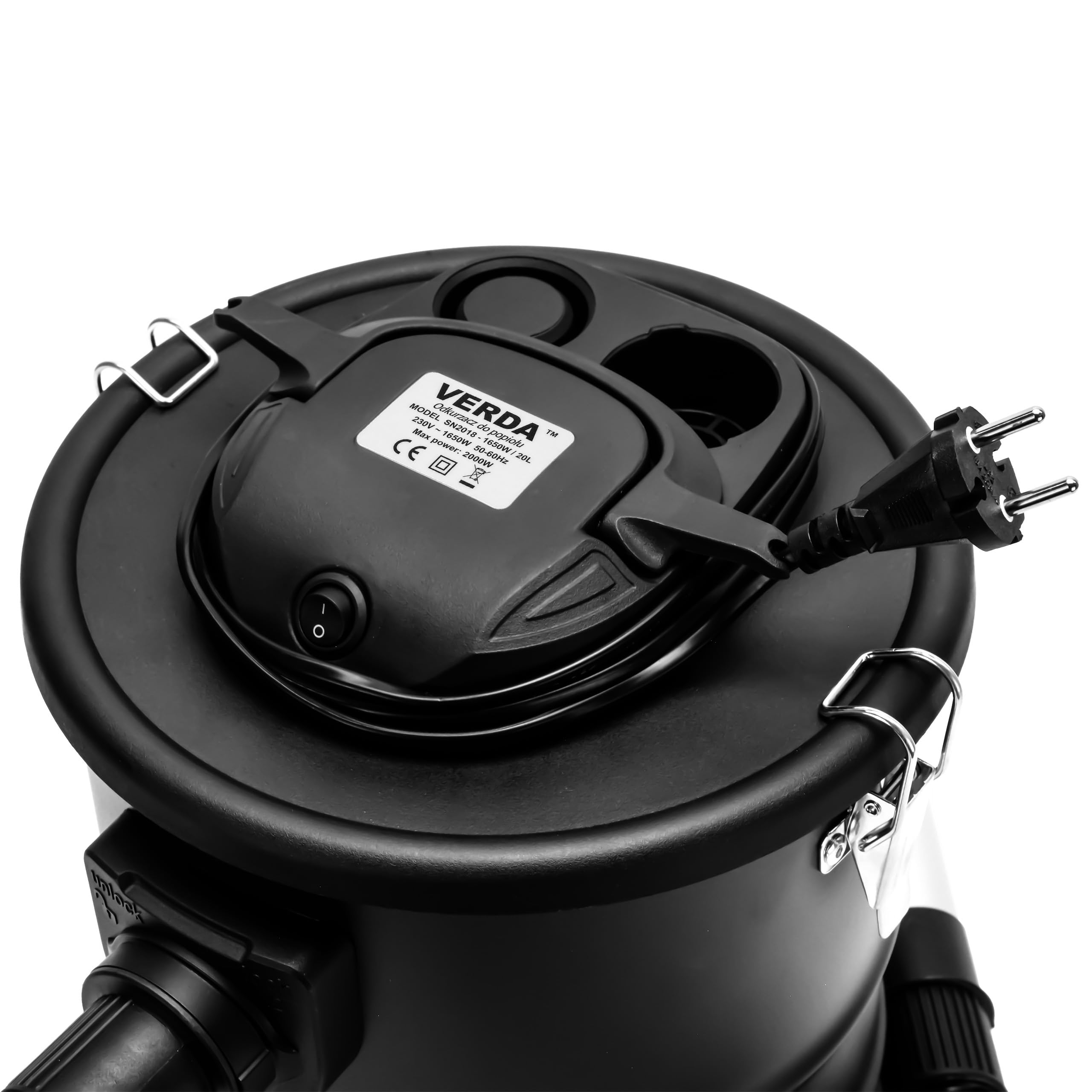 Aspiracenere da 20 l, aspirapolvere da camino, 1200 W, Doppio sistema di filtraggio Sellnet SN2018