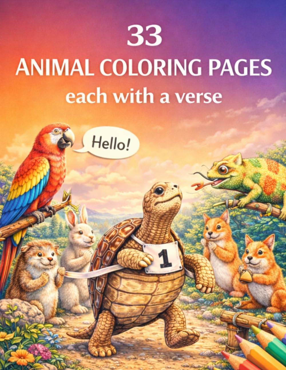 Wholesome Animal Kindness Coloring Book: Heartwarming Scenes & Gentle Life Lessons for Kids (33 Pages) (Story & Tale Coloring Books)