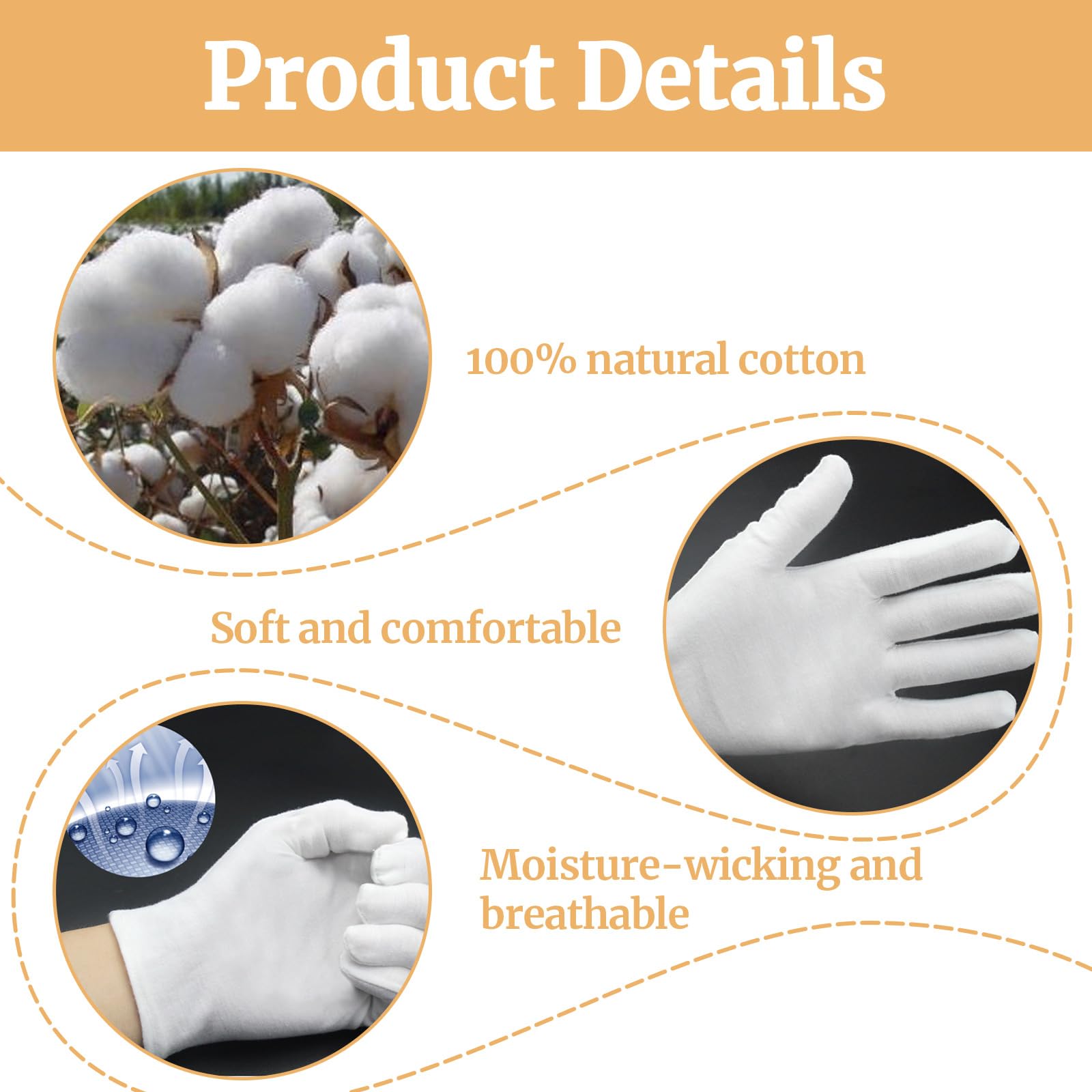 HYMC White Gloves Kids - Image 3
