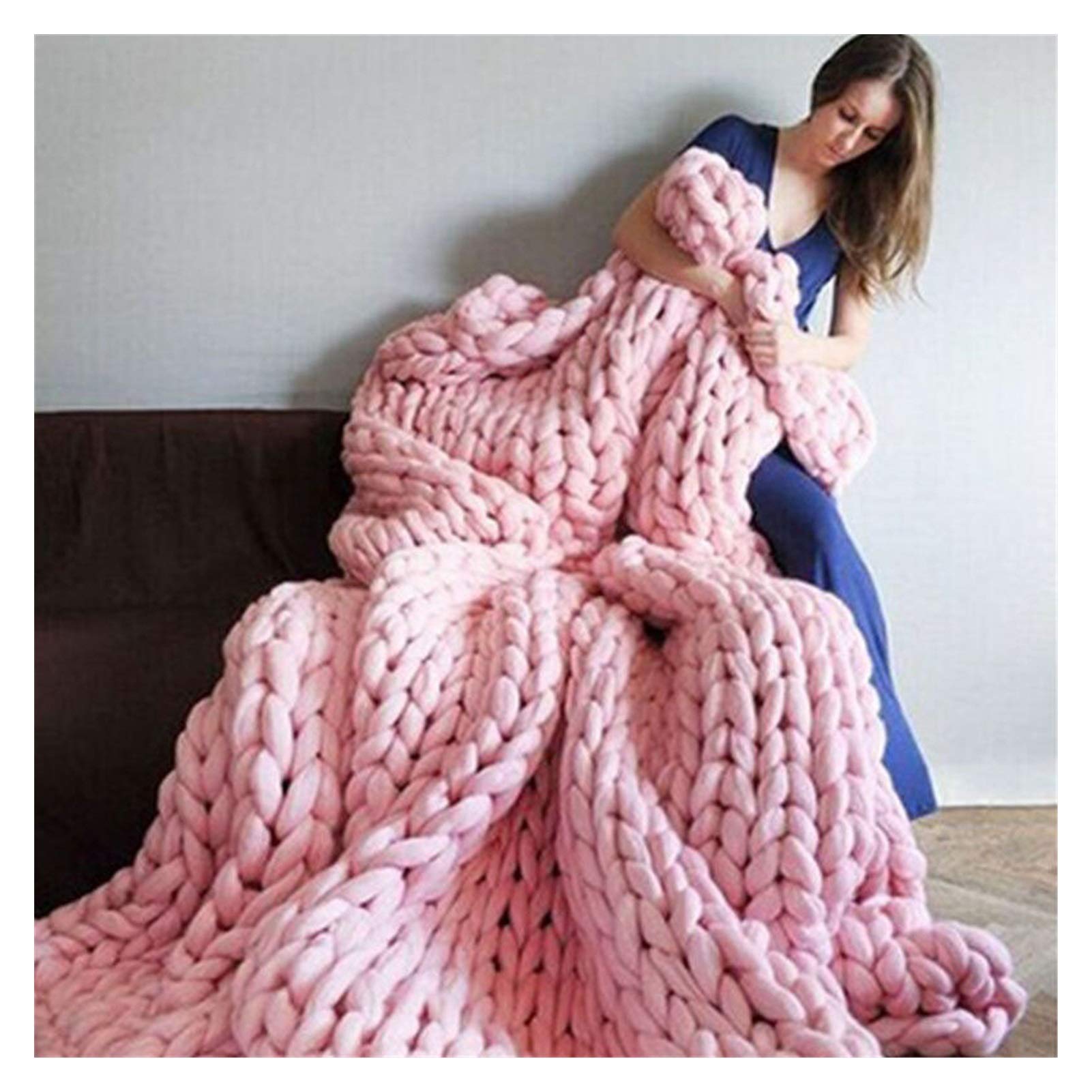 Gruba włóczka 250g/kulka Gigantyczna włóczka Duża pojemność Dzianie Roving Supera pojemność Dzianie Roving Super miękka Włóczka do robienia na drutach DIY Gruba miękka włóczka (Kolor: 9) (3)