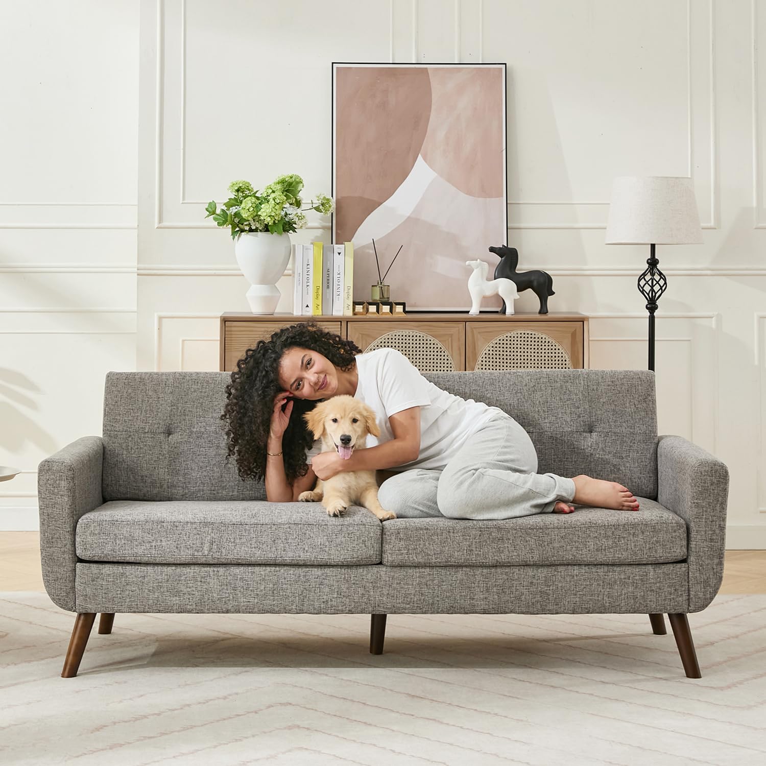 Amazon.com: Tbfit Loveseat Sofa, 77