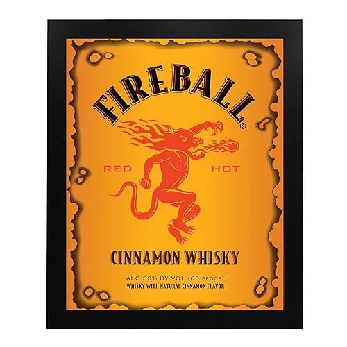 Miniatura 5 de Fireball - Red Hot Whisky- Funny Bar Wall Sign, Retro Liquor Replica Sign Photo Wall Art Print, Ideal Wall Decor for Home Decor, Pub & Man Cave