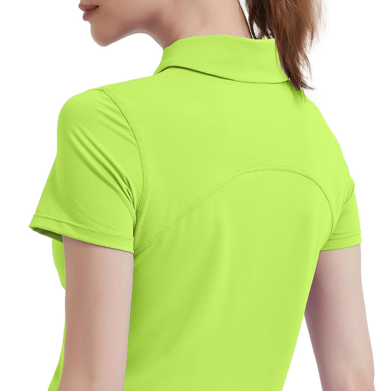 Camisas de golf para mujer, polo de manga corta, cuello y secado rápido, protección solar UPF 50+, ligeras