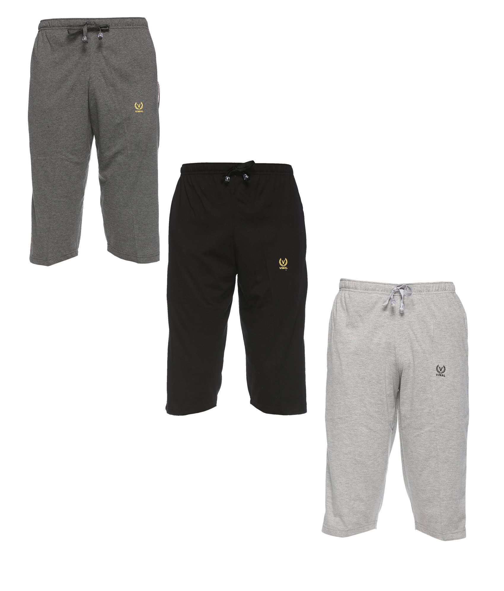 mack jonney Multicolor Cotton Capris for Men(Pack of 3)-C1AN_C1BL_C1ML_03-XL-picture-54