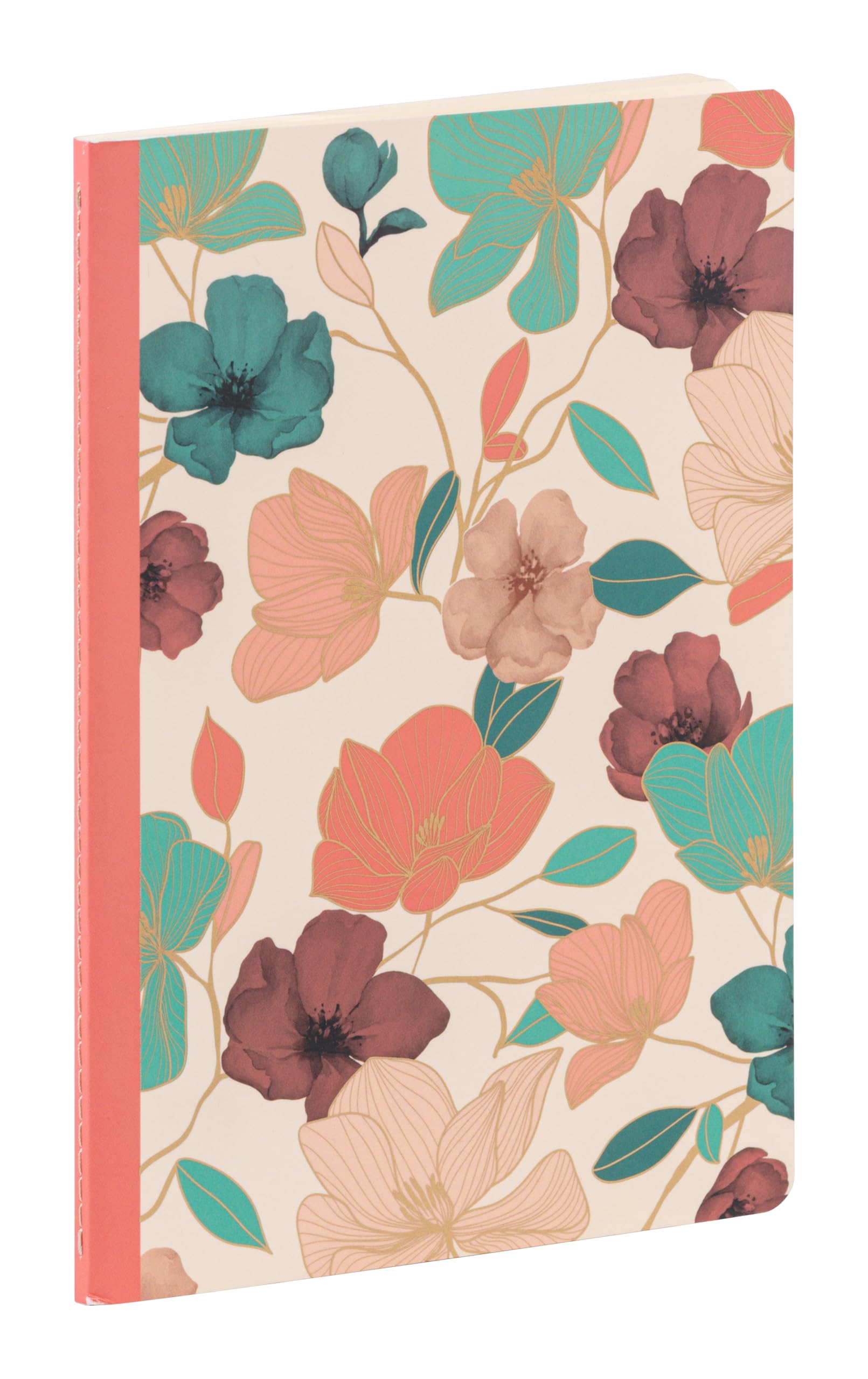 Clairefontaine - 116253C - A Sewn Notebook with Ginkgo Leaf/Plant Decor in Beige Tones A5 14.8x21cm 96 Lined Pages Ivory Paper 90g Collection Gaïa beige, Mixed