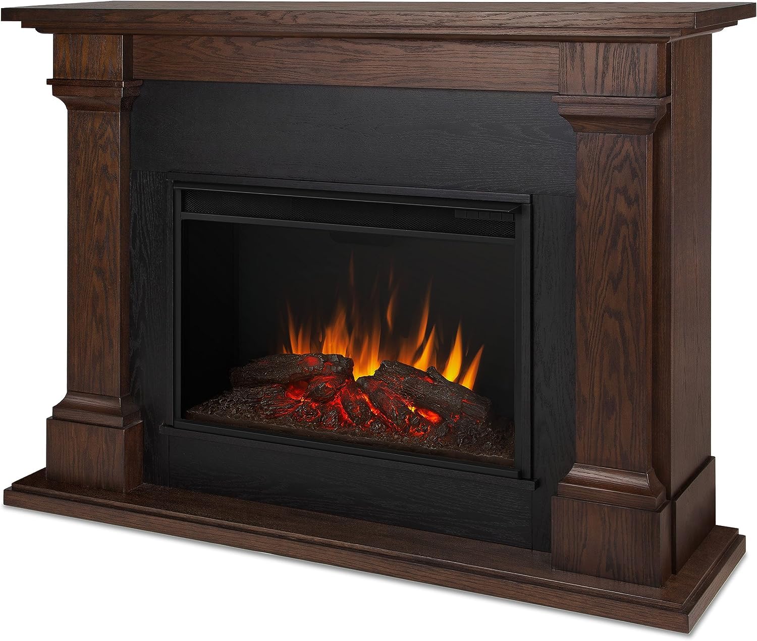 Amazon.com: Callaway 63 Grand Electric Fireplace in Chestnut Oak by Real  Flame : Home u0026 Kitchen