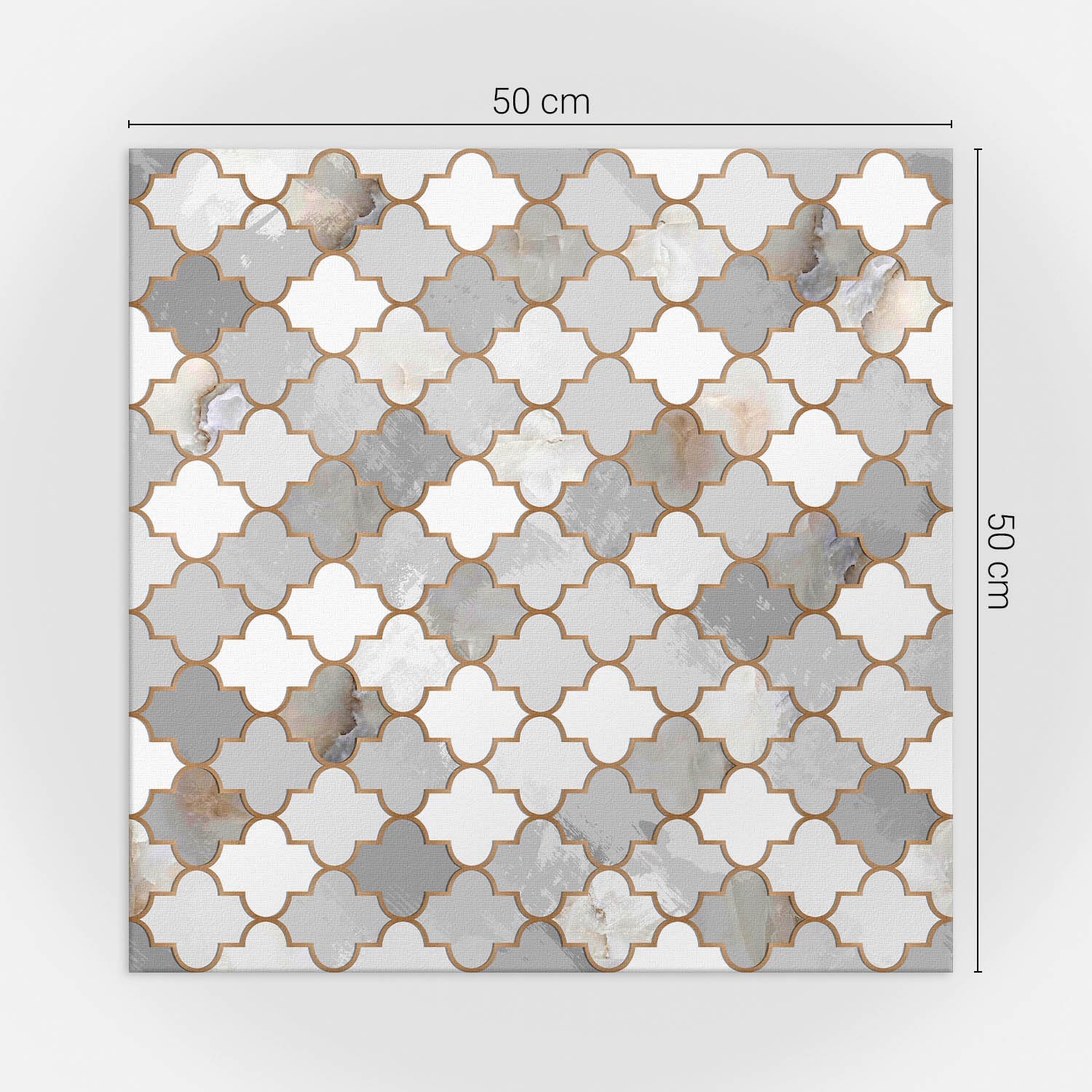 Azulejos Vinílicos 50x50 cm Fácil de Limpiar Sostenible Revestimiento del Suelo 4 Piezas Vinilo Protección Contra Daños Decoración Antischizzo - Motivo a mosaico con forma