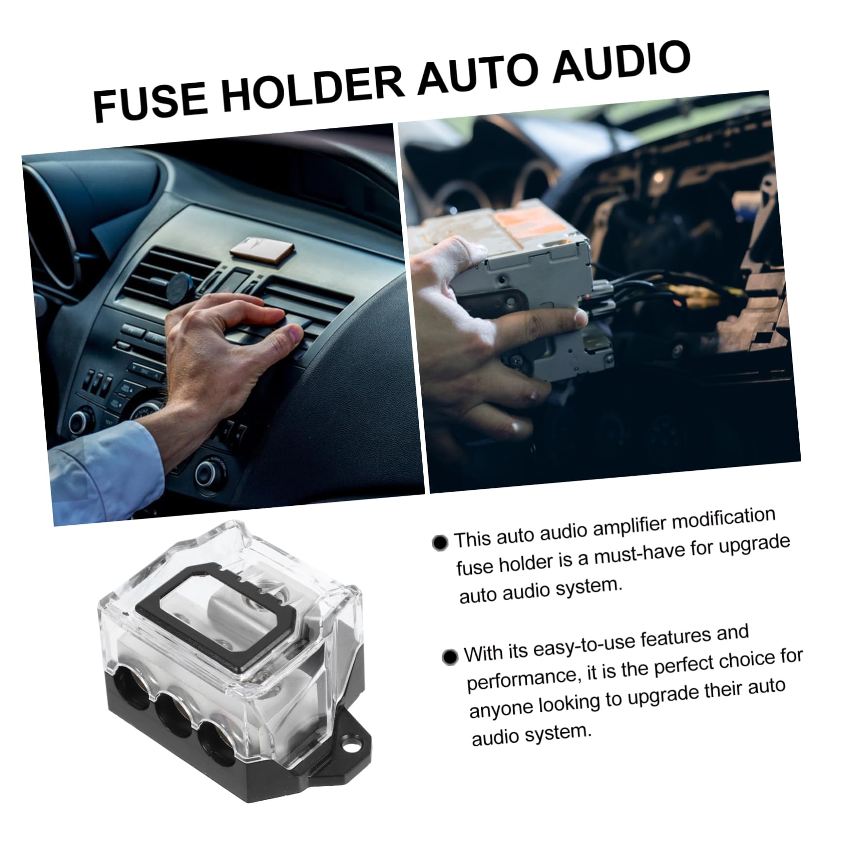 Gatuida 5stücke Sicherungsbox Für Auto-audioverstärker Wege Verteilung Schutz Vor Kurzschlüssen Universelle Kompatibilität Für Auto-Audio-Upgrade
