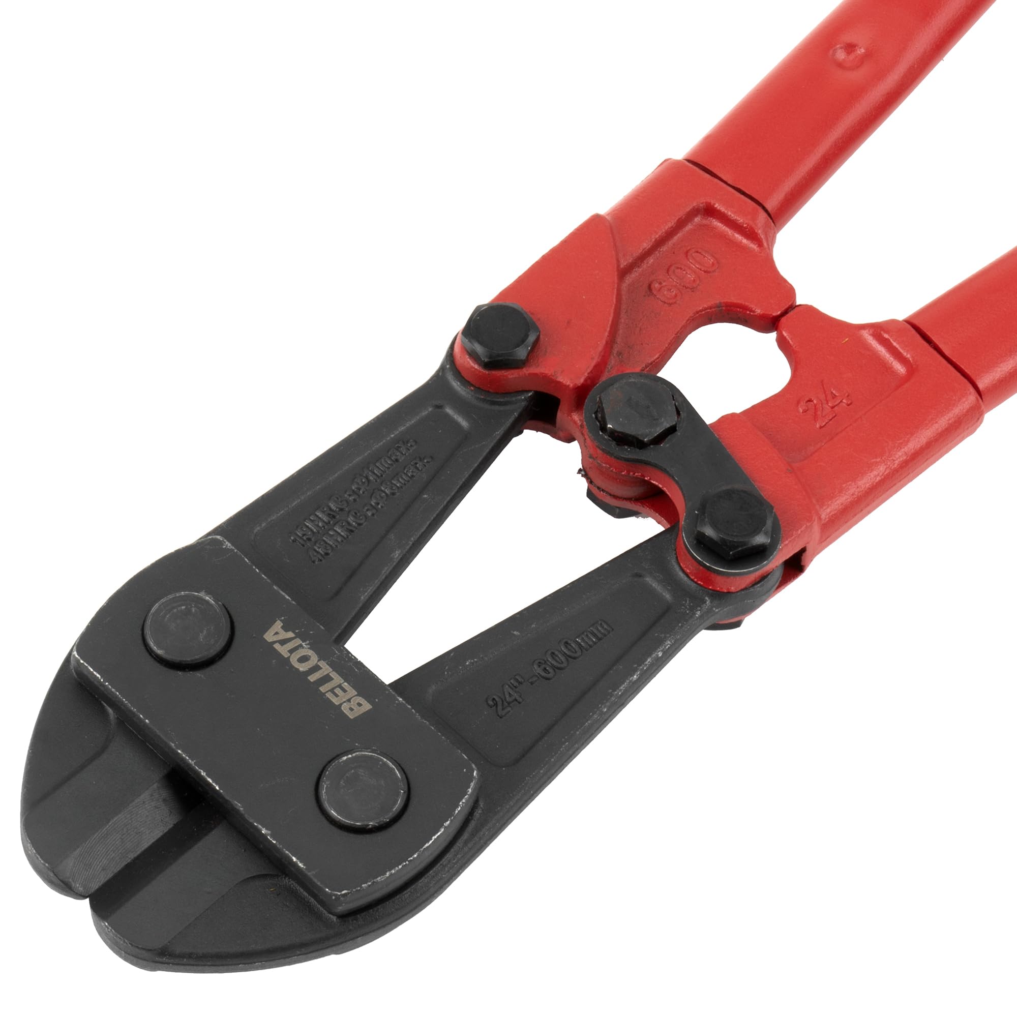 Bellota 6009600N - Cortavarillas Profesional 600 mm – Cizalla para Ferralla y Varillas de Acero, Cabeza Forjada Monobloque, Filos Templados por Inducción, Sistema de Ajuste Preciso y Mango Ergonómico