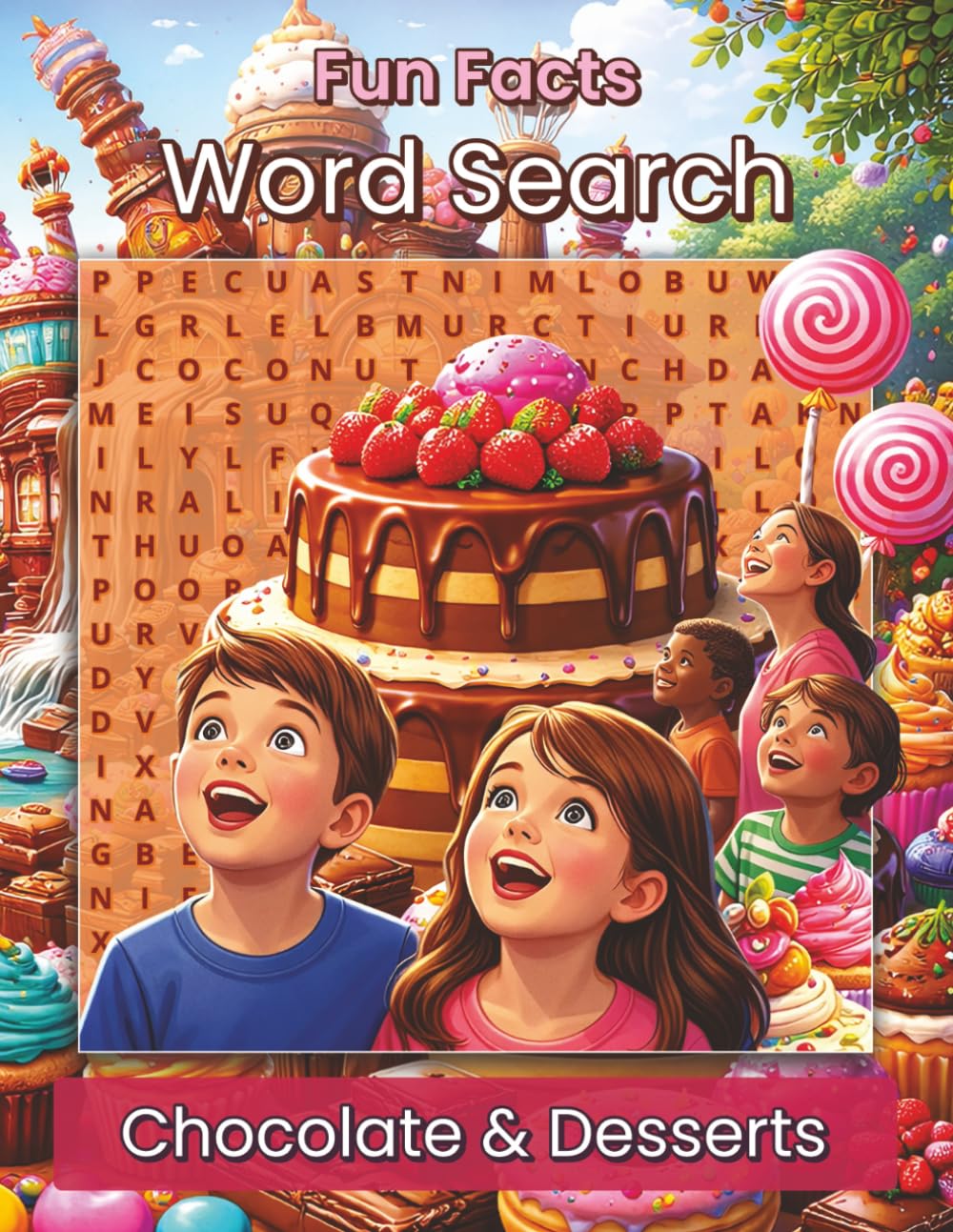 Fun Facts Word Search: Chocolate & Desserts: A Relaxing Puzzle Book Featuring Delicious Treats, Sweet Traditions, and Tasty Trivia (Fun Facts Word Search: Cuisine Series)