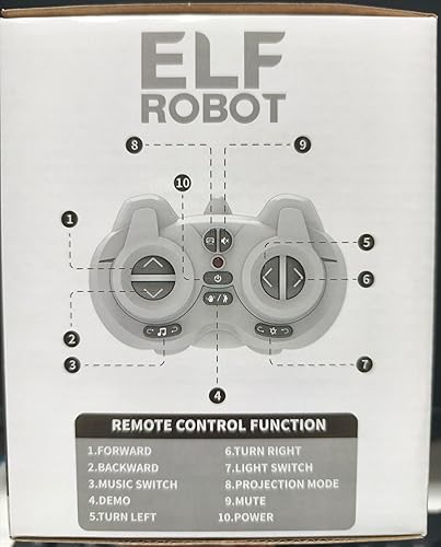 Miniatura 10 de Aikmi Juguetes robot para niños de 5 a 7 años, robot recargable de control remoto con proyector de luz nocturna para niños, sensor de gestos,