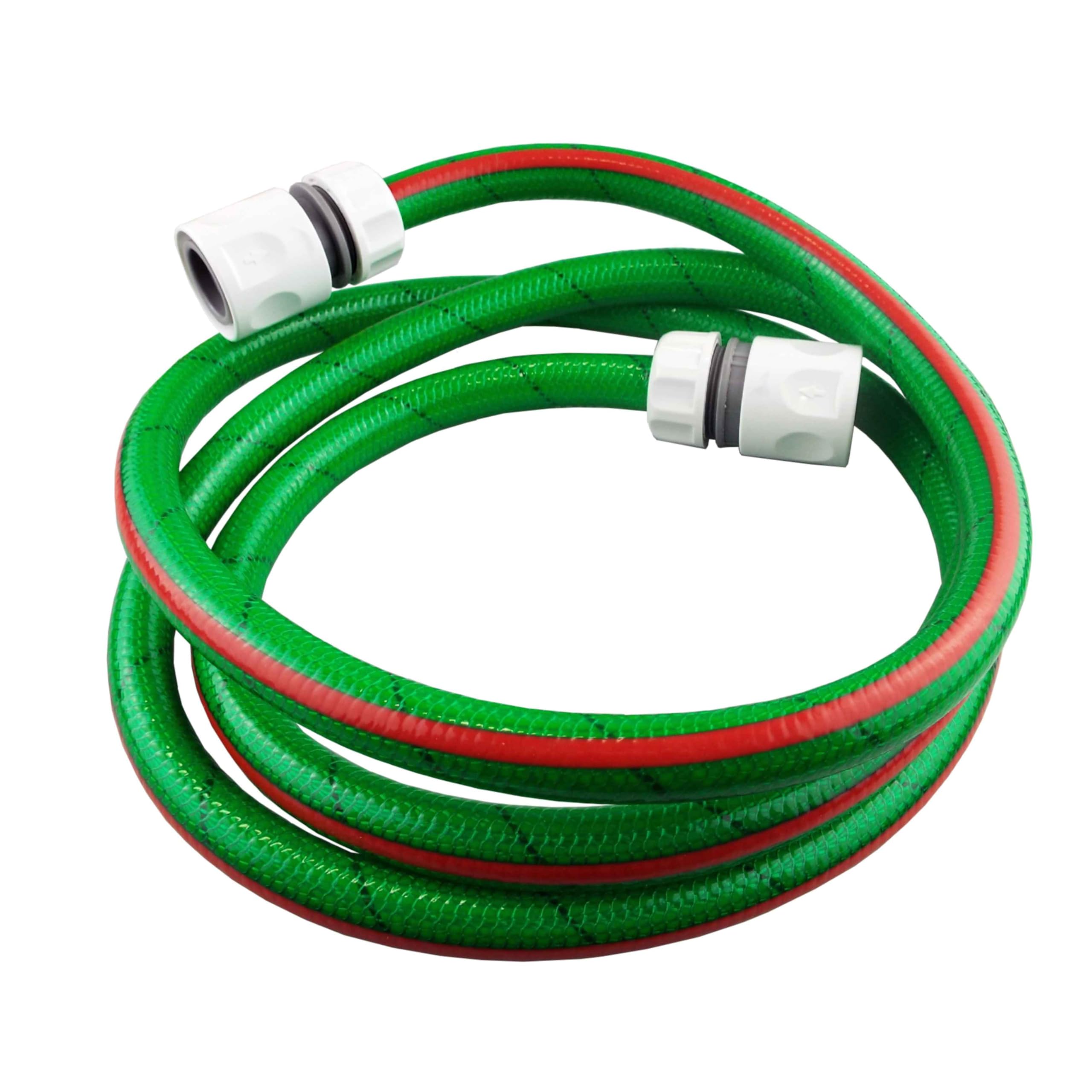 Hose Reel Extension Kit with 1-10m Flexible Pipe and 2 Premium Connectors – Perfect for Garden Irrigation and Watering Systems (9m + 2 Connectors)