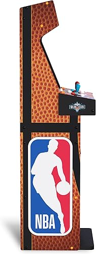 Miniatura 4 de ARCADE1UP NBA Jam Deluxe - Máquina de arcada con panel de control para 2 jugadores, construida para tu hogar, gabinete de 5 pies de alto con 3